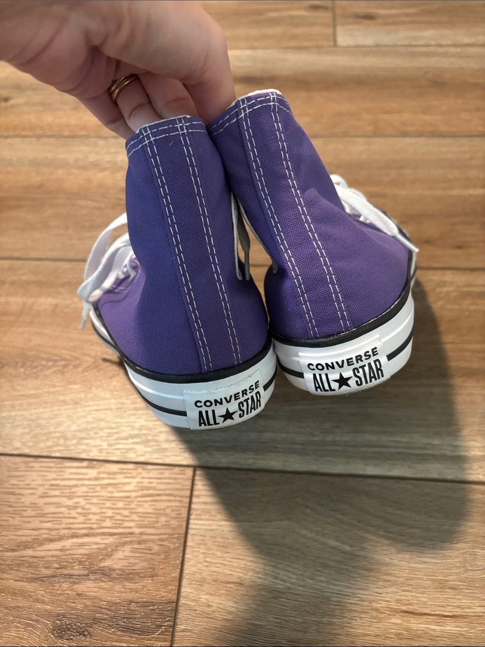 Purple High Top Converse NWOT - Picture 2 of 5